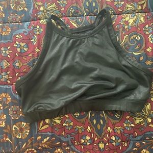 JoyLab Hugh Neck Black Sports Bra